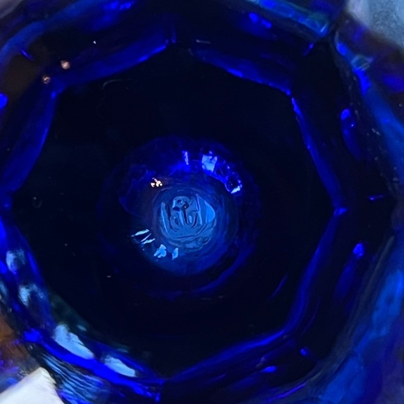 Set of 6 Cobalt Anchor Hocking Fountain Soda Parfait Sundae Glasses - Picture 5 of 7